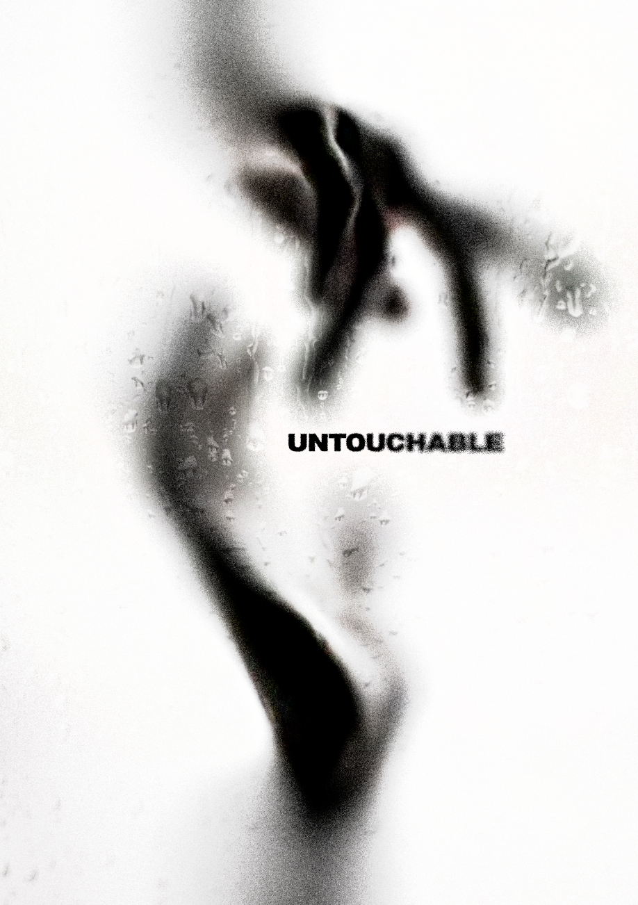 UNTOUCHABLE 흑백 그래픽 포스터